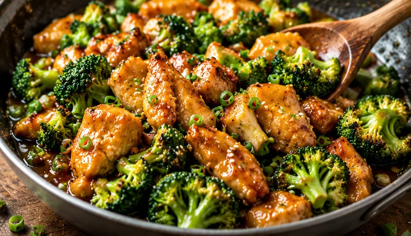 Chinese Chicken and Broccoli Recipe, ready to serve