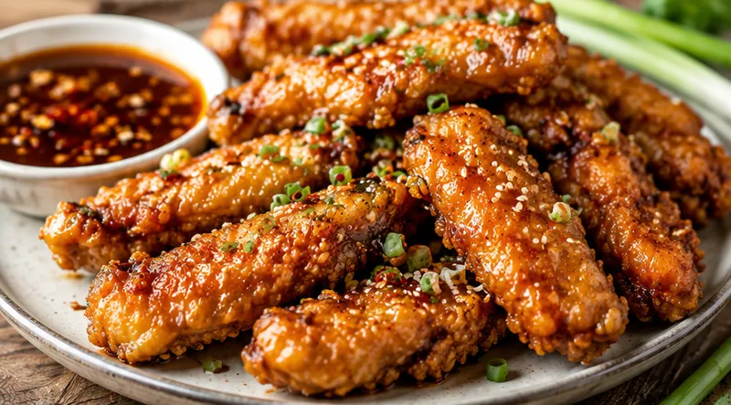 Chinese Chicken Fingers Recipe, ready to serve
