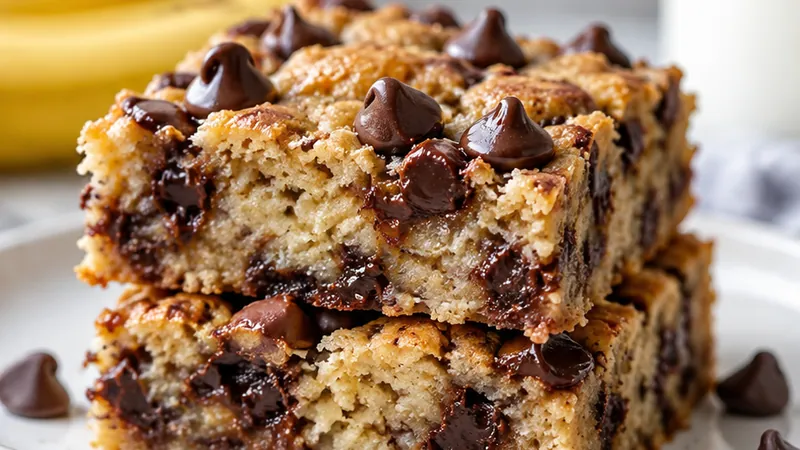 Chocolate Chip Banana Bars