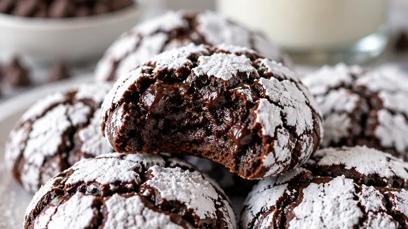 Chocolate Crinkle Cookies Recipe