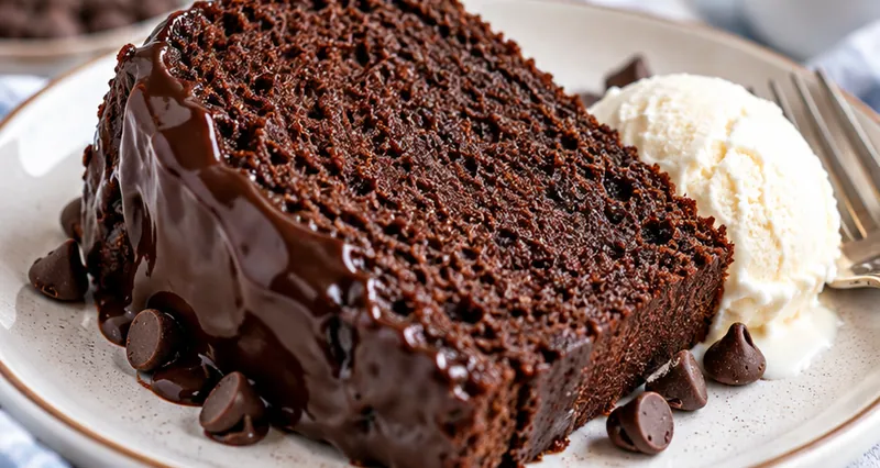Chocolate Pound Cake Recipe, ready to serve