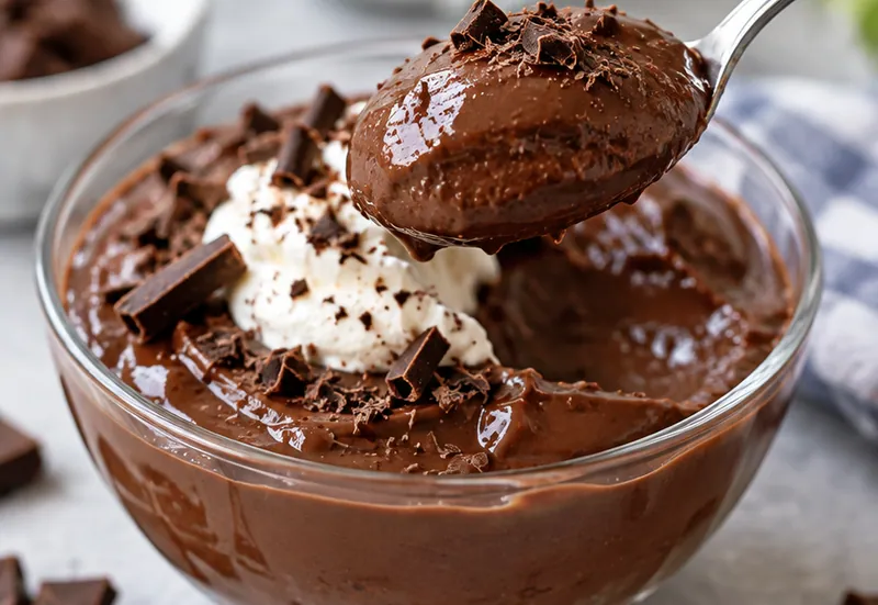 Chocolate Pudding Recipe, ready to serve