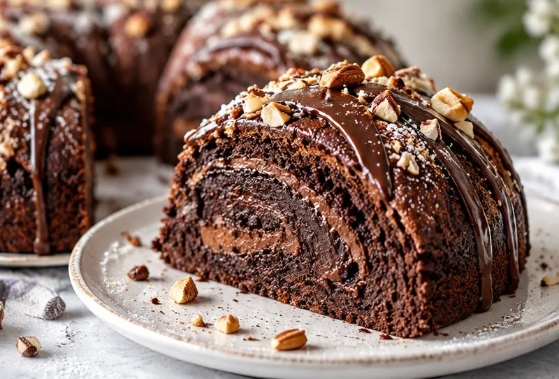 Chocolate Rosca Cake Recipe, ready to serve