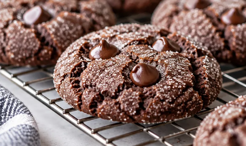Chocolate Sugar Cookies Recipe, ready to serve