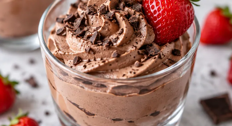 Chocolate Whipped Cream Recipe, ready to serve