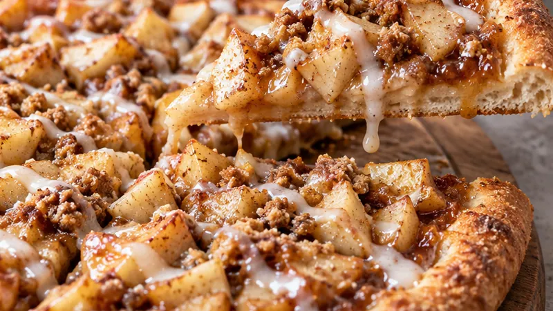 Cinnamon Apple Dessert Pizza