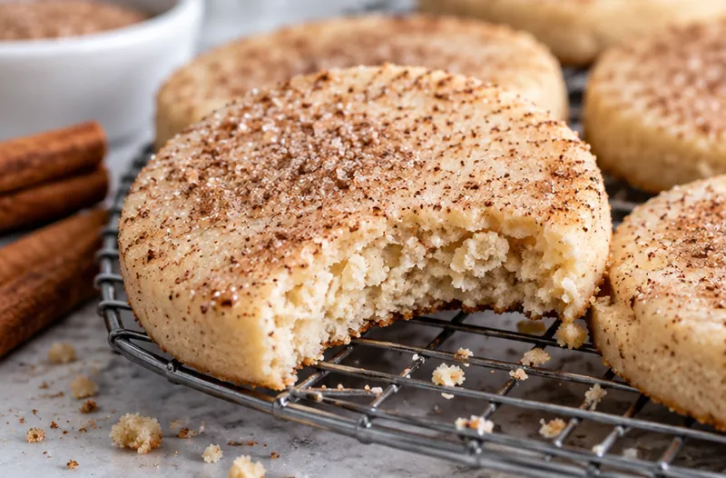 Cinnamon Shortbread Cookies Recipe, ready to serve