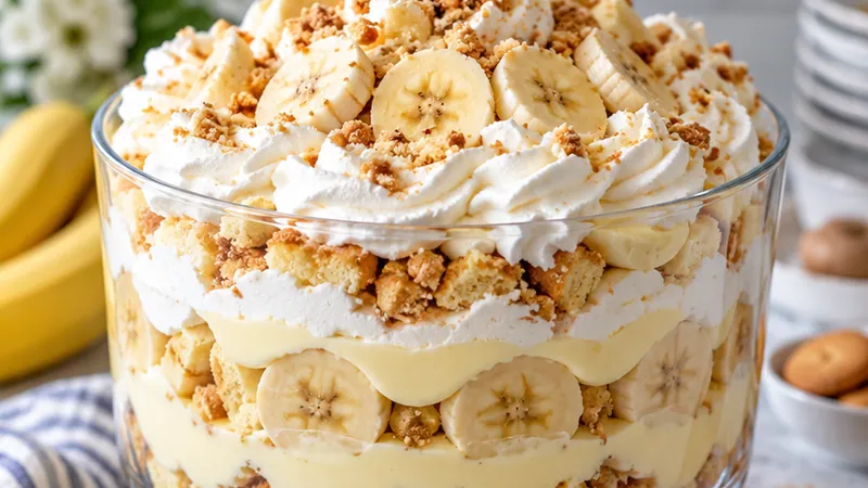 Classic Banana Cream Dessert Trifle Recipe