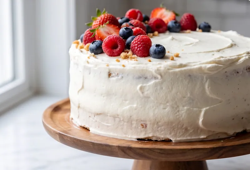 Classic Chantilly Cake, ready to serve