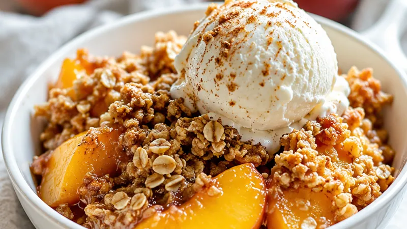Classic Southern Peach Crisp