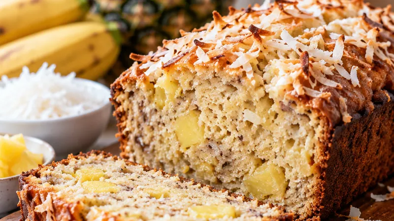 Coconut Pineapple Banana Bread Recipe