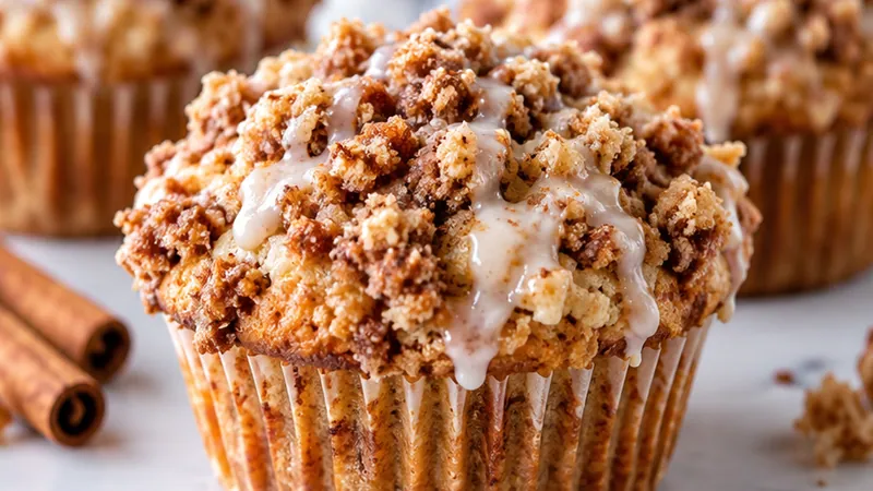 Coffee Cake Muffins with Crumble Topping