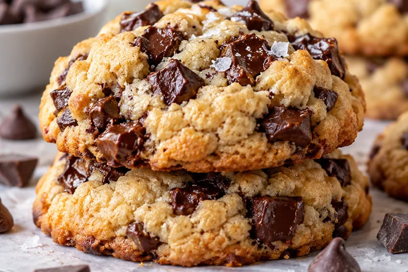 Copycat Levain Bakery Chocolate Chip Cookies, ready to serve