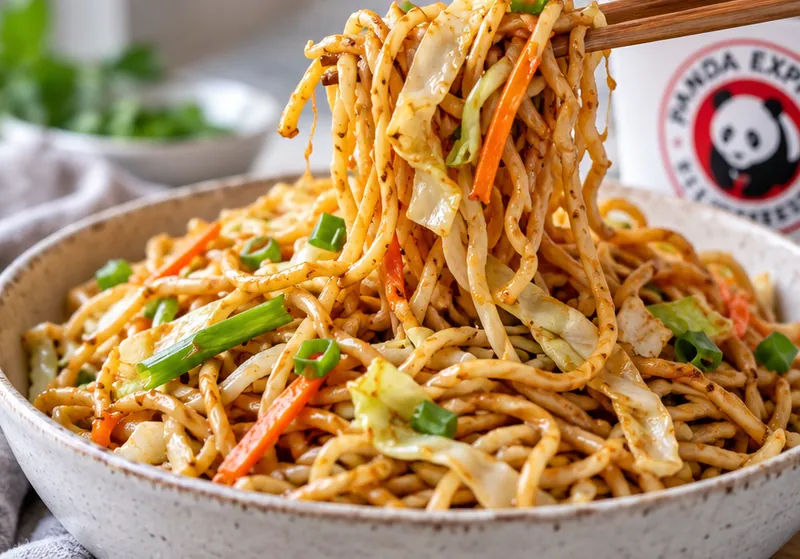 Copycat Panda Express Chow Mein, ready to serve