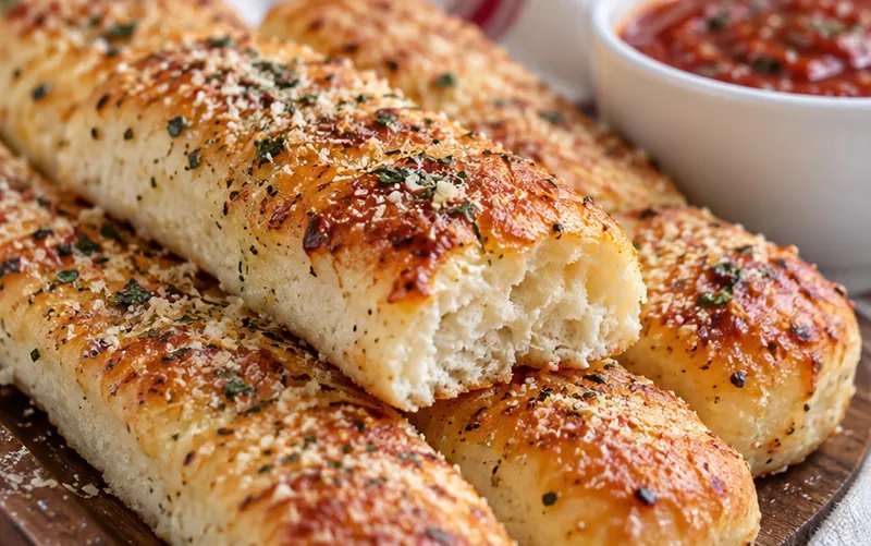 Copycat Pizza Hut Breadsticks Recipe, ready to serve