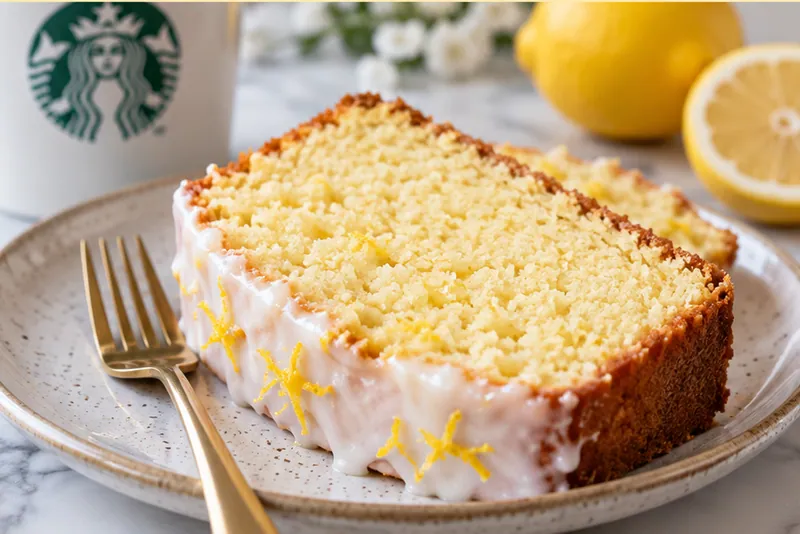 Copycat Starbucks Lemon Loaf Cake Recipe, ready to serve