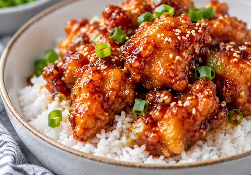 Copycat Sweet Fire Chicken Recipe, ready to serve