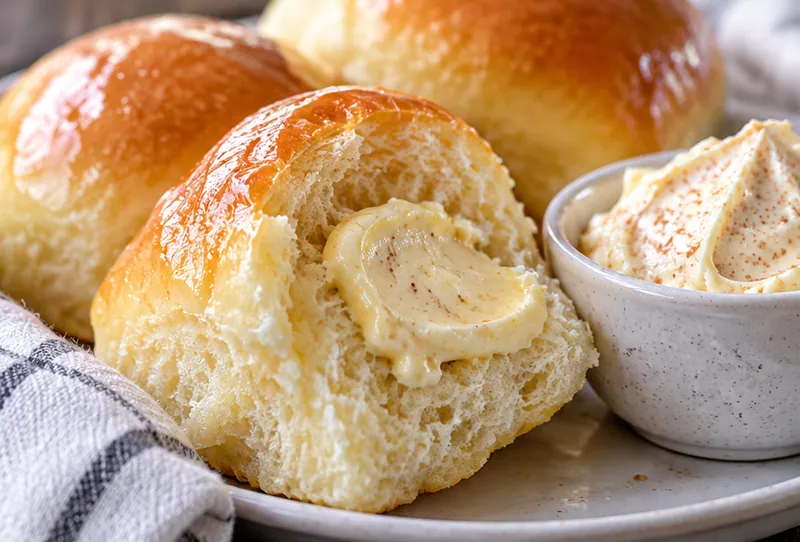 Copycat Texas Roadhouse Rolls, ready to serve
