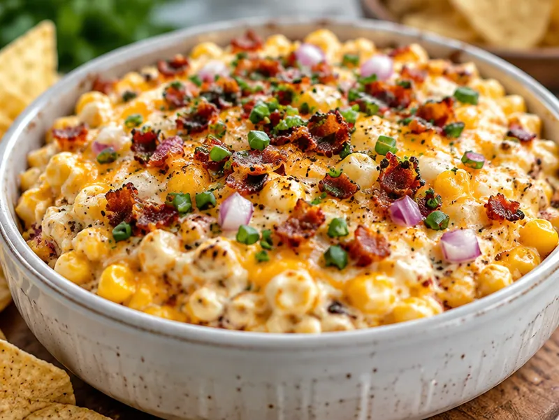Corn Dip, ready to serve