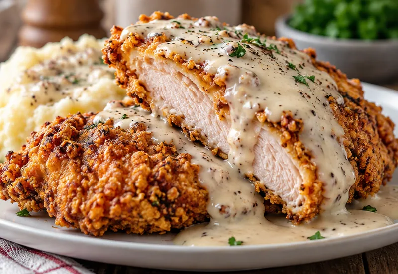 Country Fried Chicken Recipe, ready to serve