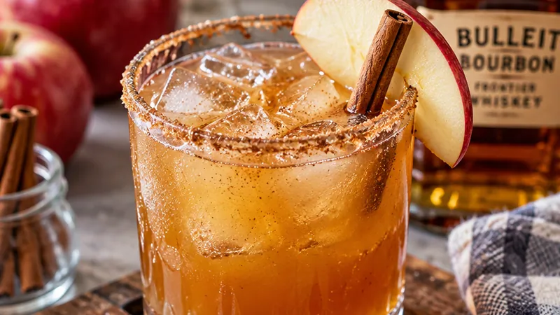 Cozy Apple Cider Bourbon Cocktail