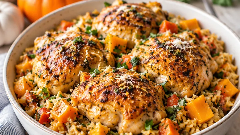 Cozy One-Pot Fall Chicken and Rice Dinner