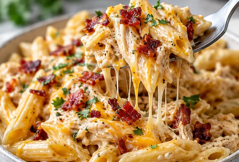 Crack Chicken Penne Recipe, ready to serve