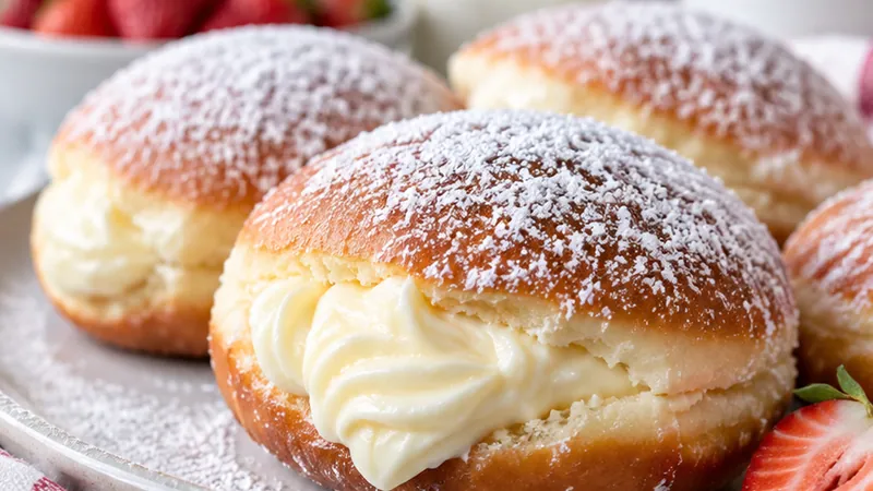 Cream Filled Donuts Recipe