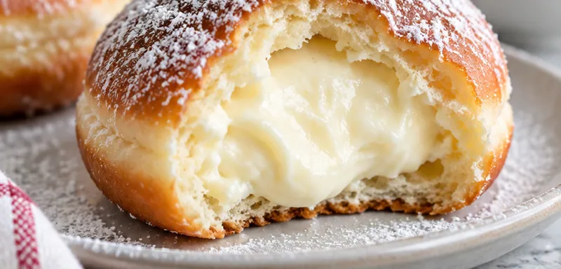 Cream Filled Donuts Recipe, ready to serve