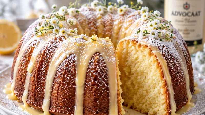 Creamy Egg Liqueur Cake