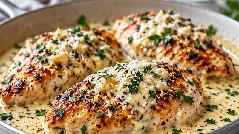 Creamy Garlic Parmesan Chicken Recipe
