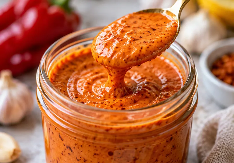 Creamy Harissa Sauce Recipe, ready to serve