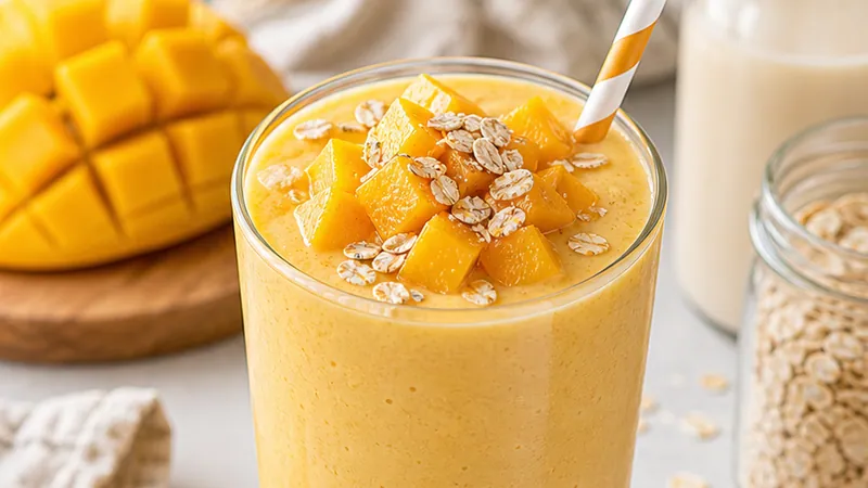 Mango Oat Milk Smoothie