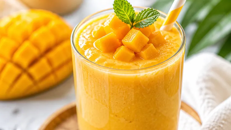 Creamy Mango Smoothie (5-Minute Breakfast)