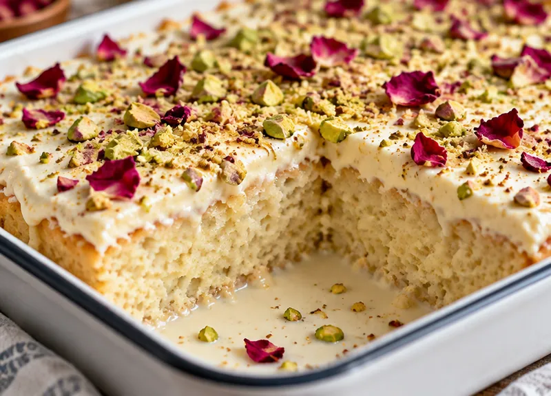 Creamy Milk Cake Recipe, ready to serve