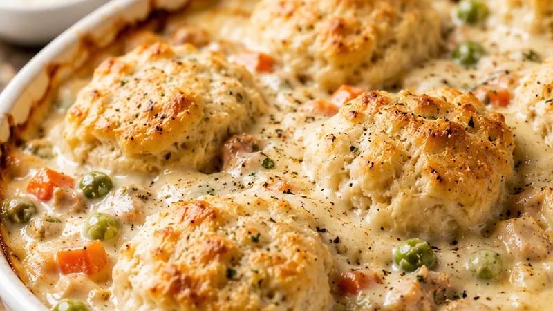 Creamy Turkey Dumpling Bake
