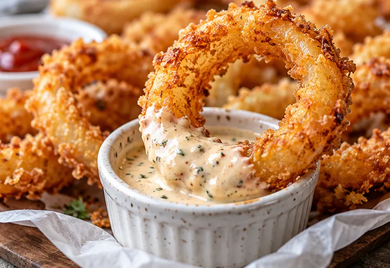 Crispy Onion Rings Recipe, ready to serve