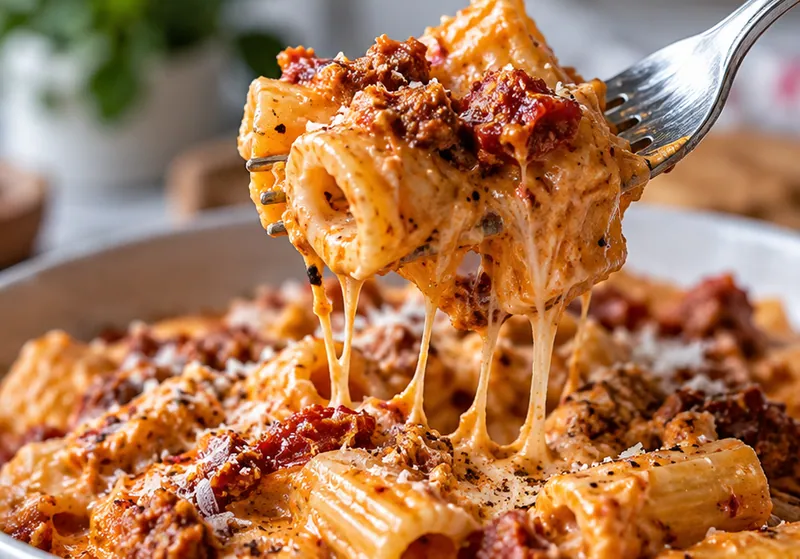 Delicious Creamy Nduja Pasta Recipe, ready to serve