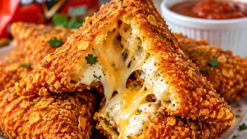 Delicious Fried Cheese Stuffed Doritos Recipe