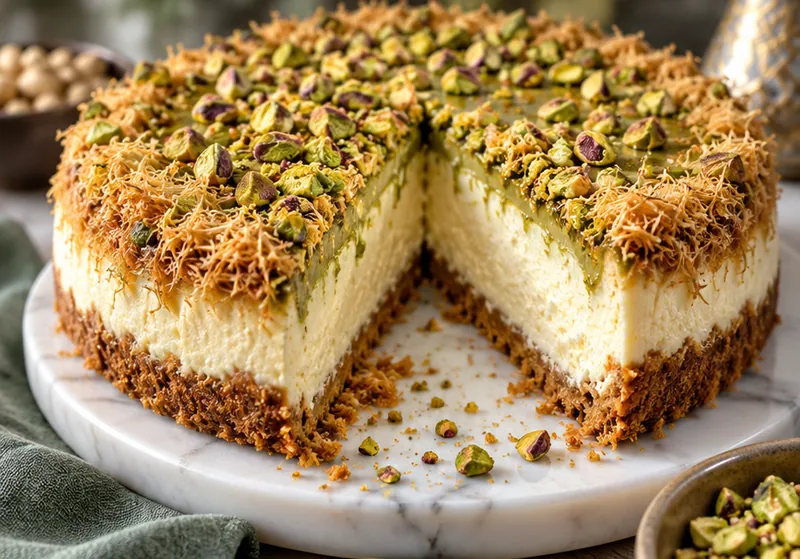 Dubai Cheesecake Recipe, ready to serve