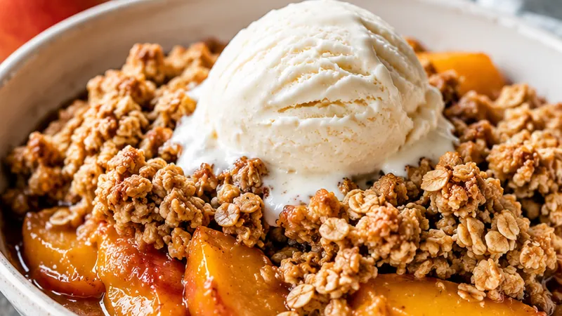 Easy 30-Minute Peach Crisp