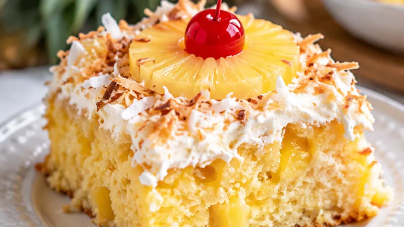 Easy 4-Ingredient Pineapple Cake Recipe