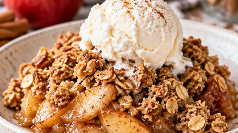 Easy Apple Crisp with Oat Crumble