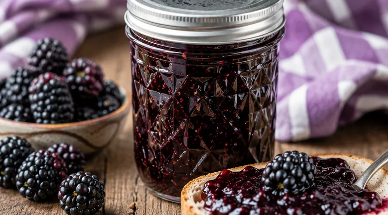 Easy Blackberry Jam for Beginners, ready to serve