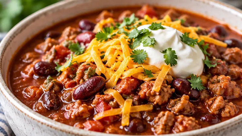 Easy Crockpot Turkey Chili