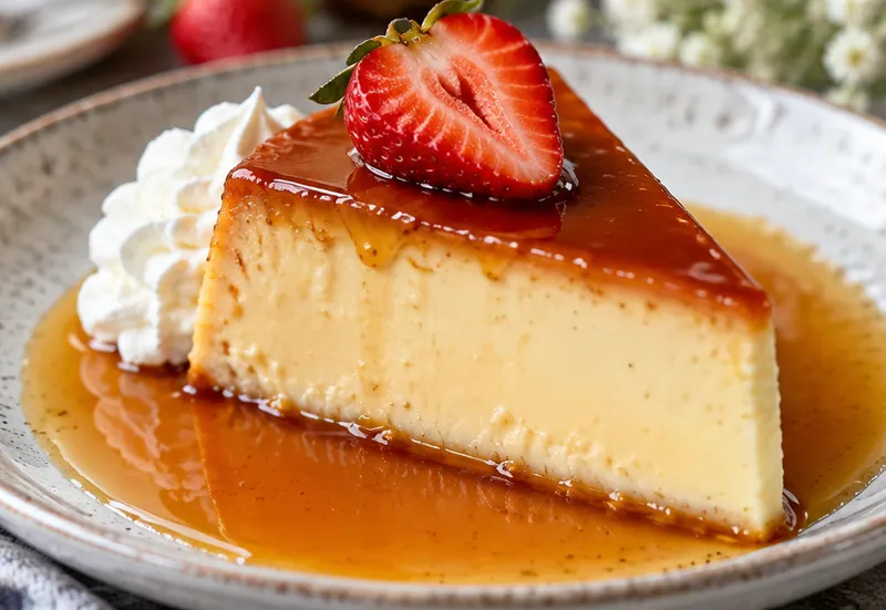 Easy Flan Recipe, ready to serve