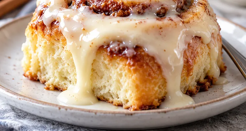 Easy Homemade Cinnamon Rolls, ready to serve