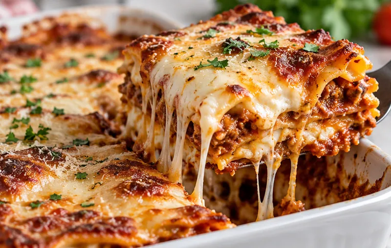 Easy Lasagna Recipe, ready to serve