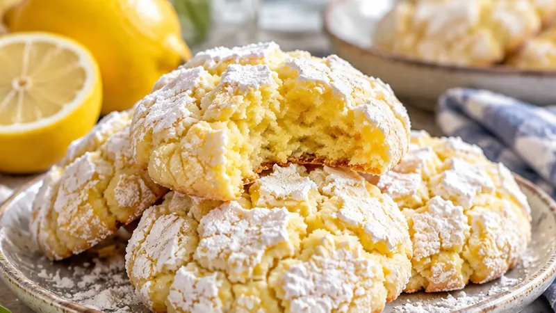 Easy Lemon Crinkle Cookies Recipe