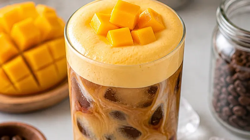Mango Cold Foam Iced Coffee